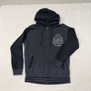 Hooded Sweatshirt with Crest - Dark Gray